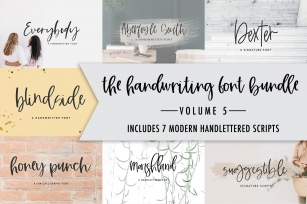 The Handwriting Bundle Volume 5 Font Download