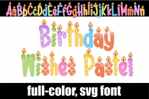 Birthday Wishes Pastel Font Download