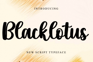 Blacklotus Font Download