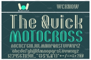 the quick motocross font Font Download