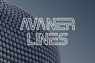 Avaner lines sans serif font Font Download