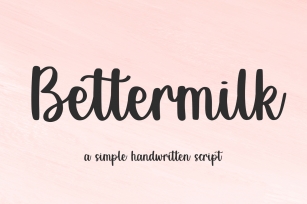 Bettermilk Font Download