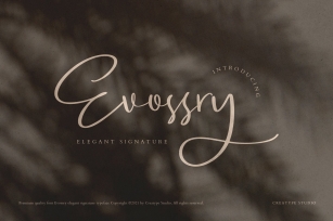 Evossry Elegant Signature Font Download