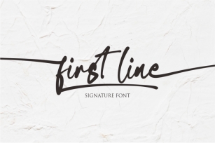 First Line Font Download