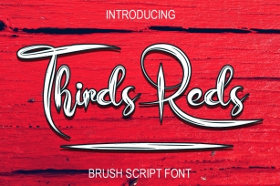 Thirds Reds Font Download