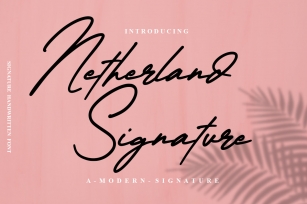 Netherland Signature Font Download