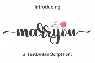 marryou a script with elegant swash Font Download