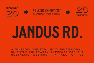 Jandus Road Font Download