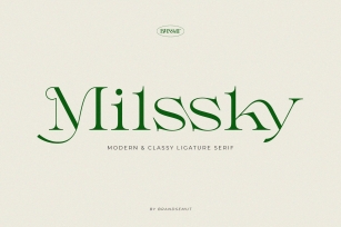 Milssky || Modern  Classy Ligature Font Download