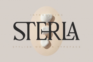 Sterla moderen stylish typeface Font Download