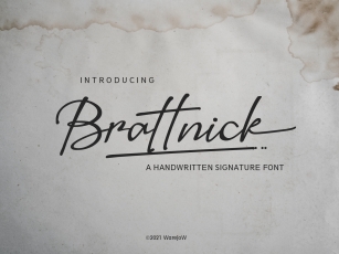 Brattnick Font Download