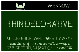 Thin Decorative Font Download