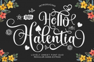 Hello Halentia Lovely Duo Font Download
