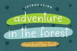 Adventure in the Forest Font Download