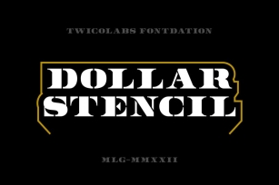 Dollar Stencil Font Download