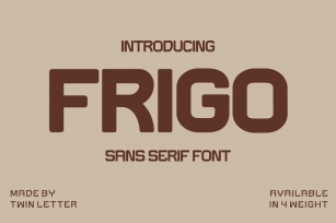 Frigo Font Download