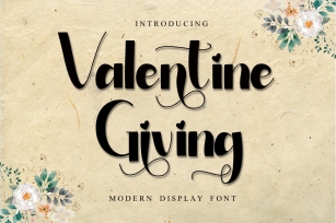 Valentine Giving Font Download