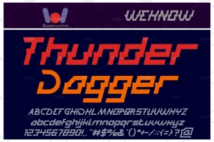 Thunder Jagger font Font Download