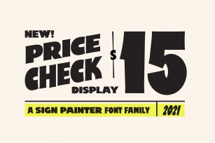 Price Check Font Download