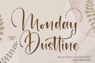 Monday Dusttine Font Download
