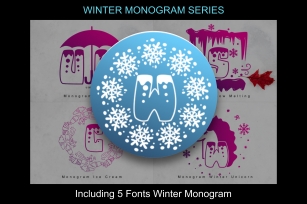 Winter Monogram Series Font Download