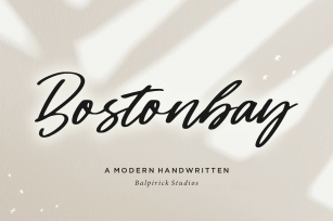 Bostonbay Modern Handwritten Font Download