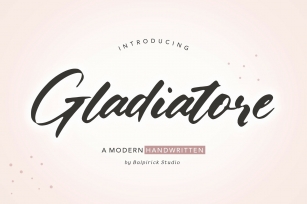 Gladiatore Modern Handwritten Font Download