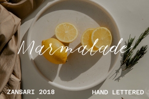 Marmalade calligraphy font Font Download