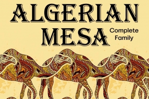 Algerian Mesa Complete Font Download