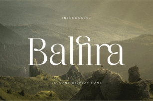 Balfira - Elegant Display Font Font Download