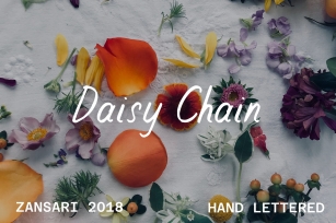 Daisy chain brush font Font Download