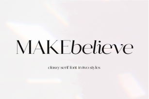 Make Believe - Modern Serif Font Font Download