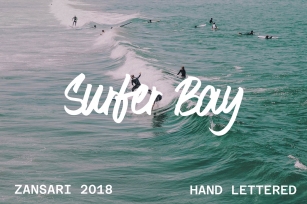 Surfer bay brush font Font Download