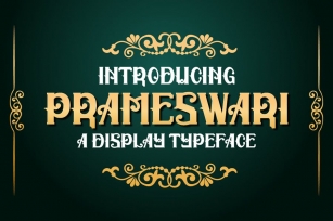 Prameswari Vintage Serif Block font Font Download