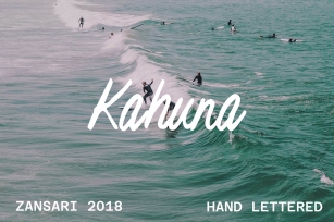 Kahuna brush script font Font Download