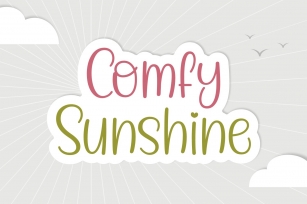 Comfy Sunshine Font Download