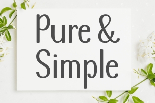 Pure  Simple Font Download