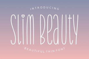 Slim Beauty Font Download