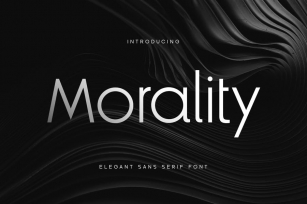 Morality - Elegant Sans Serif Font Font Download