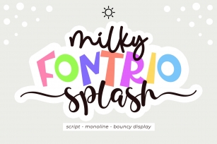 Milky Splash Font Download