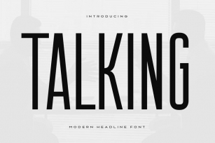 Talking - Modern Headline Condensed Font Font Download