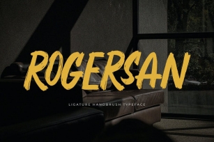 Rogersan - Brush Font Font Download
