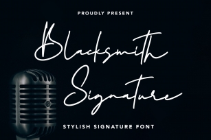 Blacksmith Signature Font Download