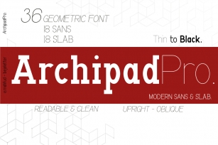 Archipad Pro Font Download