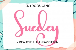 Suedey an elegant handwritten with alternates Font Download