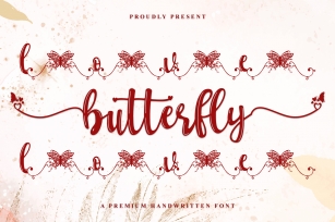 Love Butterfly Font Download
