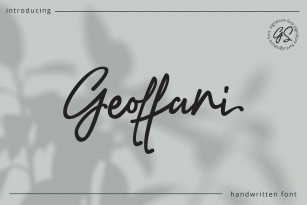 Geoffani Script Font Download