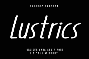 Lustrics Font Download