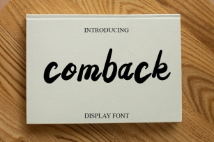 Comback Font Download