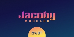 Jacoby Modular Font Download